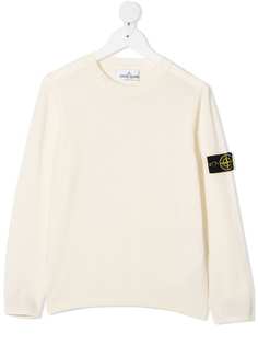 Stone Island Junior джемпер с нашивкой-логотипом