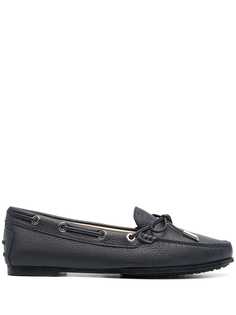 Tods мокасины на шнуровке с закругленным носком Tod’S