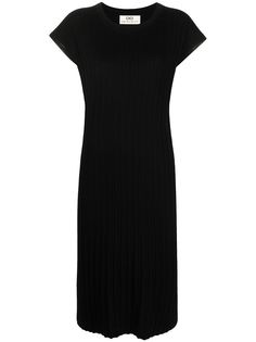 Sminfinity платье с короткими рукавами и плиссировкой