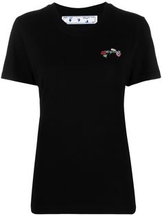 Off-White футболка с логотипом Flower Arrows