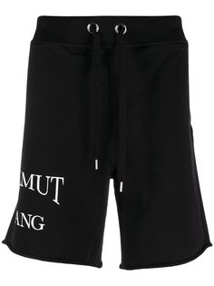 Helmut Lang шорты с кулиской и логотипом