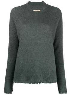 Uma Wang кашемировый джемпер с круглым вырезом
