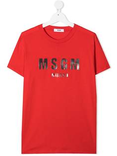 MSGM Kids футболка с логотипом