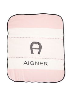 Aigner Kids одеяло в стиле колор-блок с логотипом