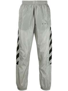 Off-White спортивные брюки с принтом Diag