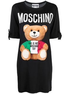 Moschino платье-футболка Teddy Bear