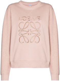 LOEWE толстовка с вышитым логотипом