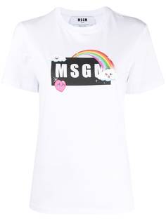 MSGM футболка с логотипом