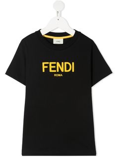 Fendi Kids футболка с логотипом