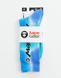 Голубые носки с принтом тай-дай AAPE By A Bathing Ape-Зеленый цвет