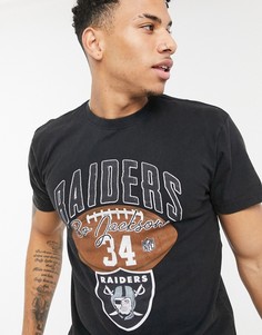 Черная футболка в стиле ретро Mitchell & Ness NFL Oakland Raiders-Черный цвет
