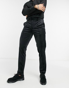 Облегающие бархатные брюки Devils Advocate-Черный цвет