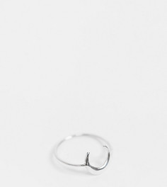 Серебряное кольцо с полумесяцем Kingsley Ryan Curve-Серебристый