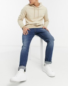 Синие выбеленные джинсы прямого кроя Tom Tailor Adean-Голубой