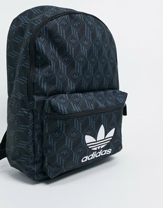 Рюкзак с монограммой и логотипом-трилистником adidas Originals-Мульти