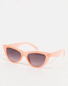 Солнцезащитные очки в оправе "кошачий глаз" персикового цвета AJ Morgan-Розовый цвет
