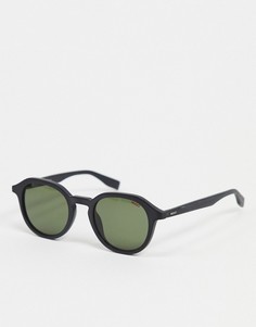 Черные круглые солнцезащитные очки HUGO-Черный цвет