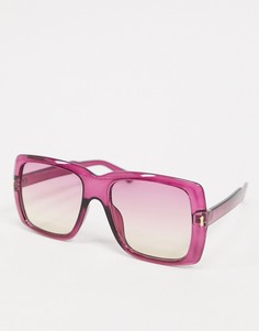 Розовые квадратные солнцезащитные очки SVNX-Розовый цвет