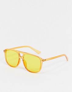 Желтые солнцезащитные очки-авиаторы SVNX-Желтый