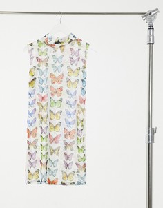 Платье мини с высоким воротом и с принтом «бабочки» I Saw It First-Многоцветный