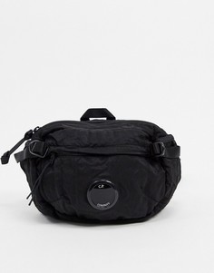 Черная сумка-кошелек на пояс фирменной линзой C.P. Company-Черный