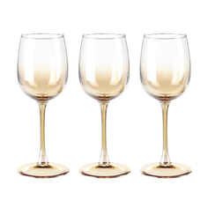 Набор бокалов Glasstar Аллегресс Медовый омбре 300 мл 3 шт