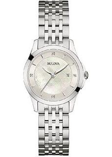 Японские наручные женские часы Bulova 96S160. Коллекция Diamonds