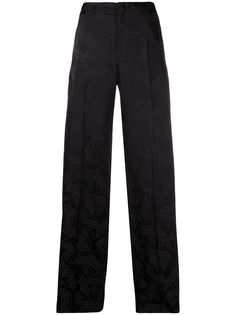 The Attico жаккардовые брюки широкого кроя