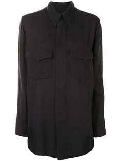Yohji Yamamoto Pre-Owned удлиненная рубашка
