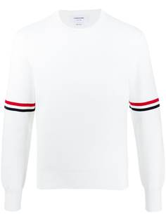 Thom Browne джемпер Milano с полосками RWB