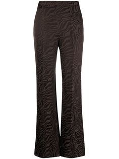 SANDRO расклешенные брюки с абстрактным принтом