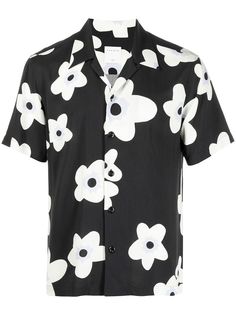 Sandro Paris рубашка с короткими рукавами и принтом Bloom