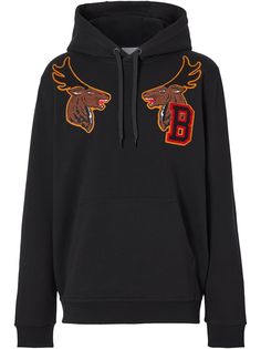 Burberry худи с принтом и логотипом