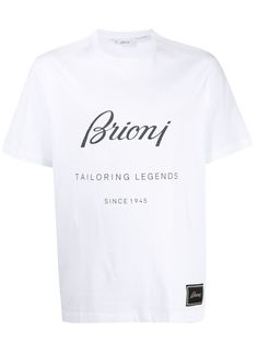 Brioni футболка с короткими рукавами и логотипом