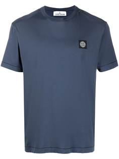 Stone Island футболка с нашивкой-логотипом