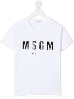MSGM Kids футболка с логотипом