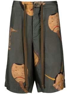 Uma Wang шорты с принтом