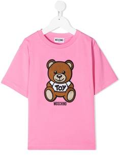 Moschino Kids футболка Teddy с логотипом