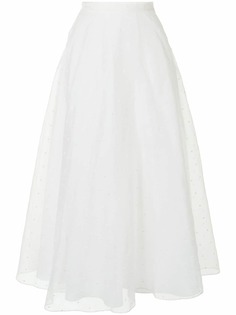 Christian Dior юбка миди pre-owned из тюля