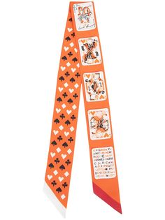 Hermès твиловый шарф Jeu De Cartes Hermes