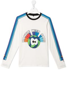 Stella McCartney Kids футболка Handle With Care с принтом