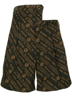 Kolor многослойные шорты с монограммой