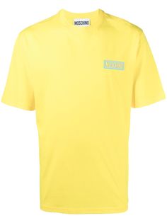 Moschino футболка с нашивкой-логотипом