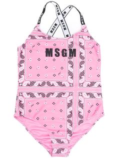 MSGM Kids купальник с логотипом