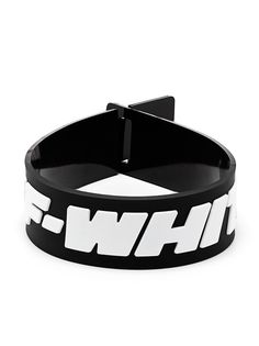 Off-White браслет-кафф с логотипом