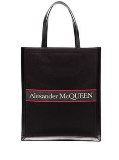 Alexander McQueen сумка-тоут с вышитым логотипом