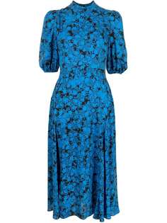 DVF Diane von Furstenberg платье миди с абстрактным принтом