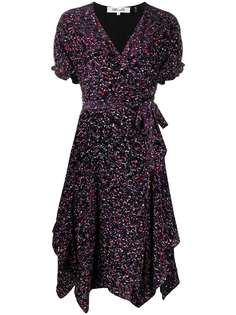 DVF Diane von Furstenberg платье миди с поясом