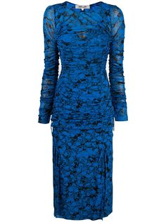 DVF Diane von Furstenberg сетчатое платье миди Corinne
