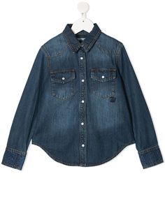 Zadig & Voltaire Kids джинсовая рубашка Rea